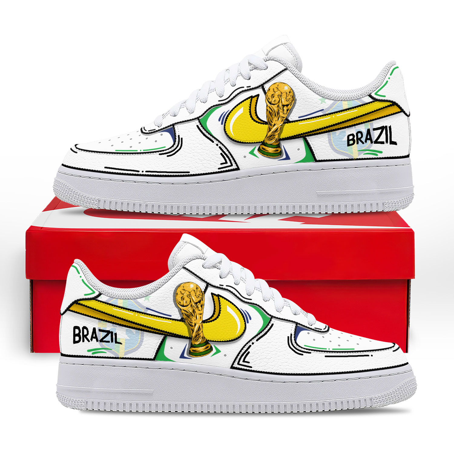 Brazil | Premium WC26 Legacy AF1 Shoes NTH1 - Image 2