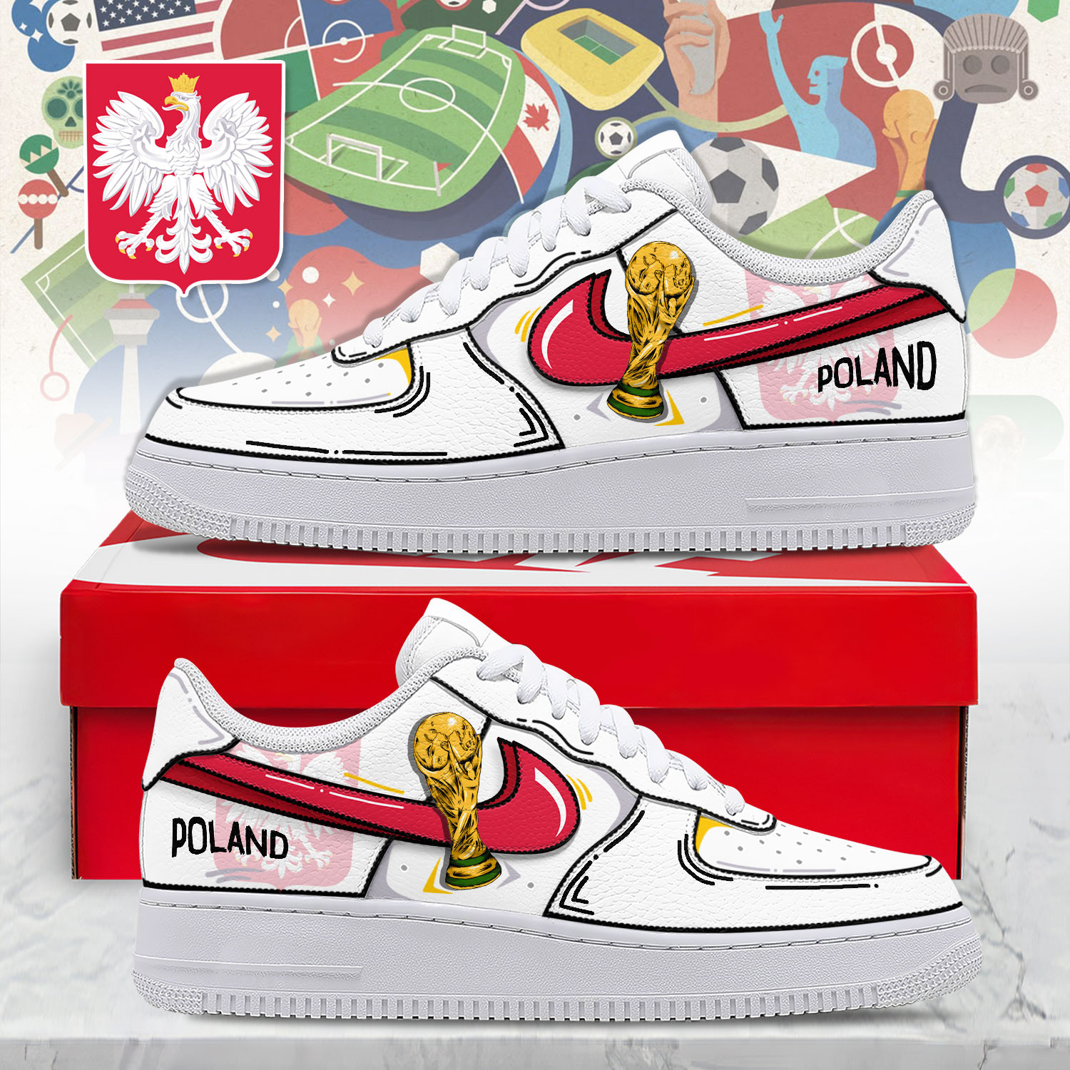 Poland | Premium WC26 Legacy AF1 Shoes NTH1