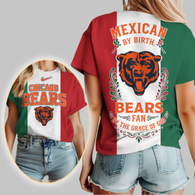 Alternative view of Chicago Bears | Premium NFL Mexican By Birth Women Shirt