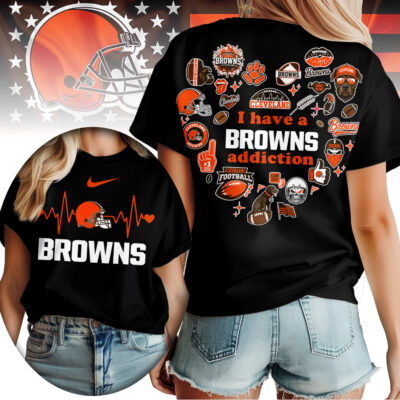 Cleveland Browns | Premium NFL Heartbeat Fan Spirit 3D Shirt