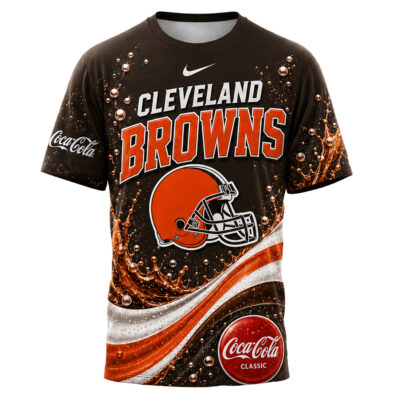 Alternative view of Cleveland Browns | Premium NFL Coca Cola Summer 3D Shirt