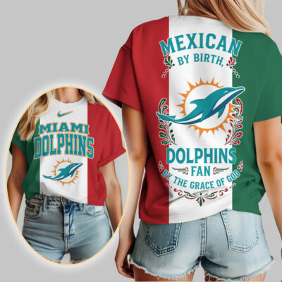 Alternative view of Miami Dolphins | Premium NFL Mexican By Birth Women Shirt