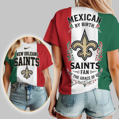 Alternative view of New Orleans Saints | Premium NFL Mexican By Birth Women Shirt