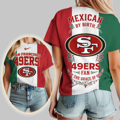 Alternative view of San Francisco 49ers | Premium NFL Mexican By Birth Women Shirt