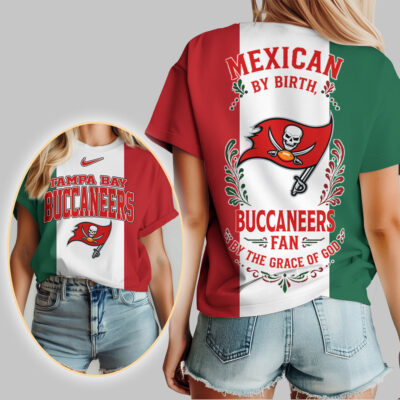 Alternative view of Tampa Bay Buccaneers | Premium NFL Mexican By Birth Women Shirt