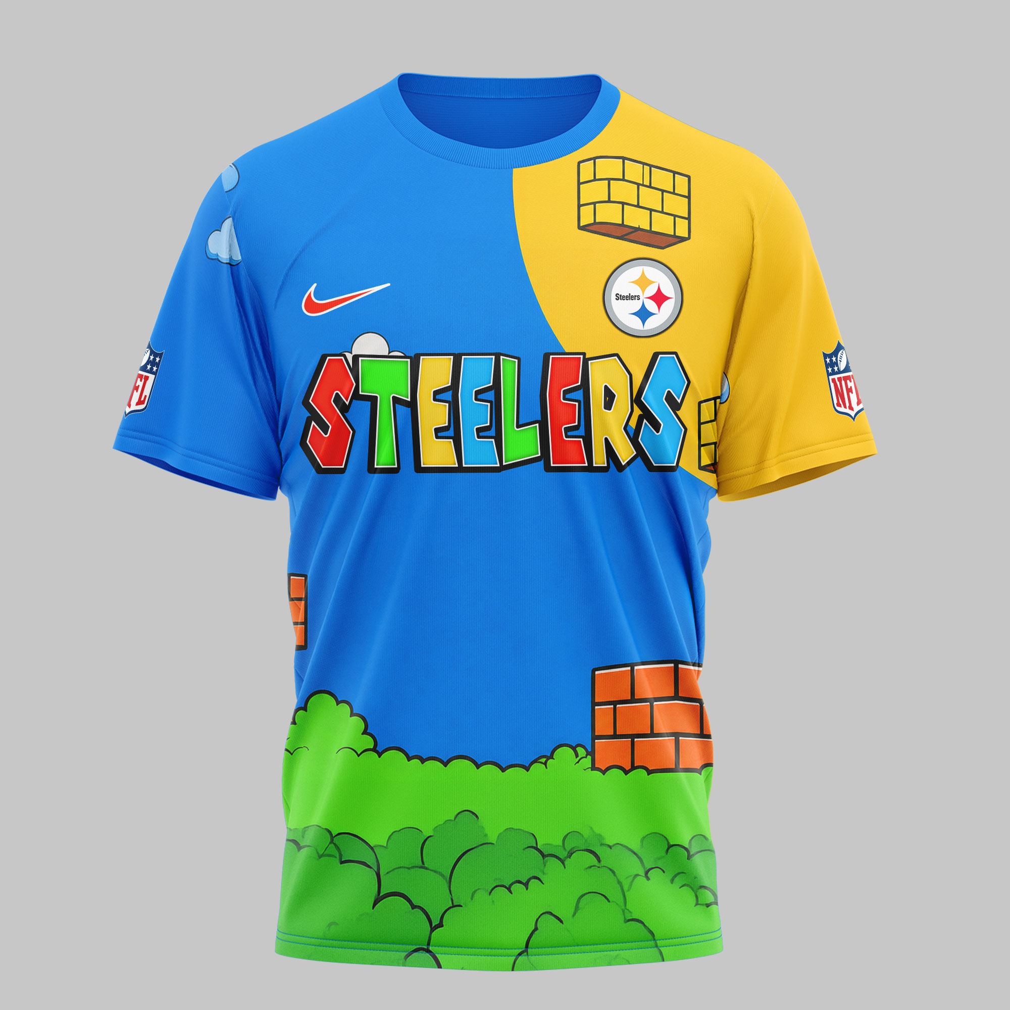 Washington Commanders | Premium NFL Its a Me Mario 3D Shirt - Image 4