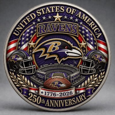 Baltimore Ravens | Premium NFL 250 Years Of Freedom Commemorative Coin