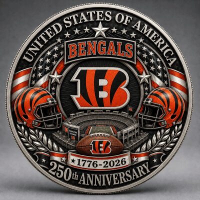 Cincinnati Bengals | Premium NFL 250 Years Of Freedom Commemorative Coin