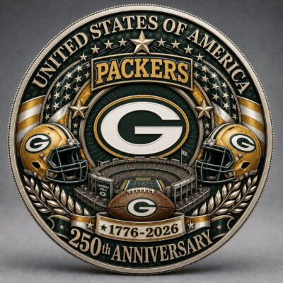 Green Bay Packers | Premium NFL 250 Years Of Freedom Commemorative Coin