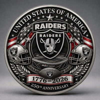 Las Vegas Raiders | Premium NFL 250 Years Of Freedom Commemorative Coin