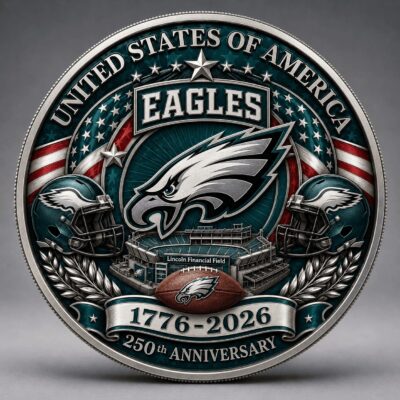 Philadelphia Eagles | Premium NFL 250 Years Of Freedom Commemorative Coin