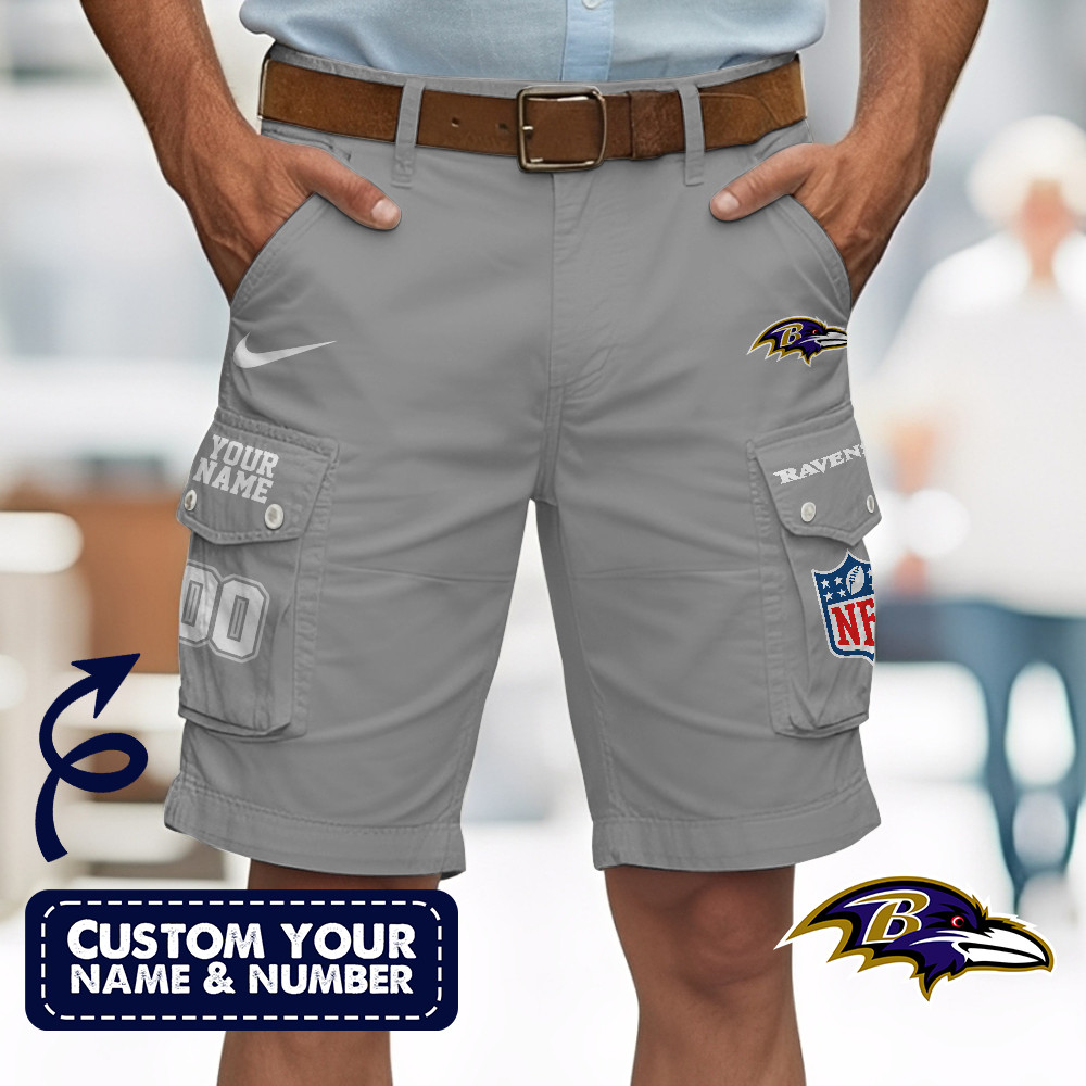 Baltimore Ravens | Premium NFL Custom Short With Square Pocket - Image 3