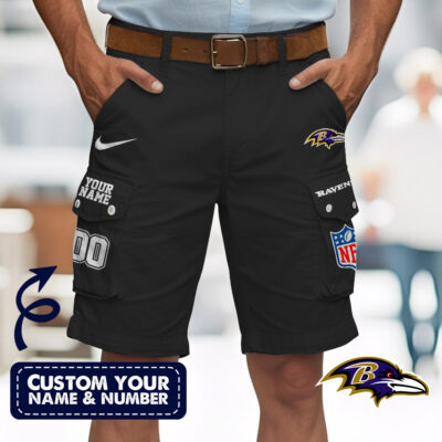 Baltimore Ravens | Premium NFL Custom Short With Square Pocket