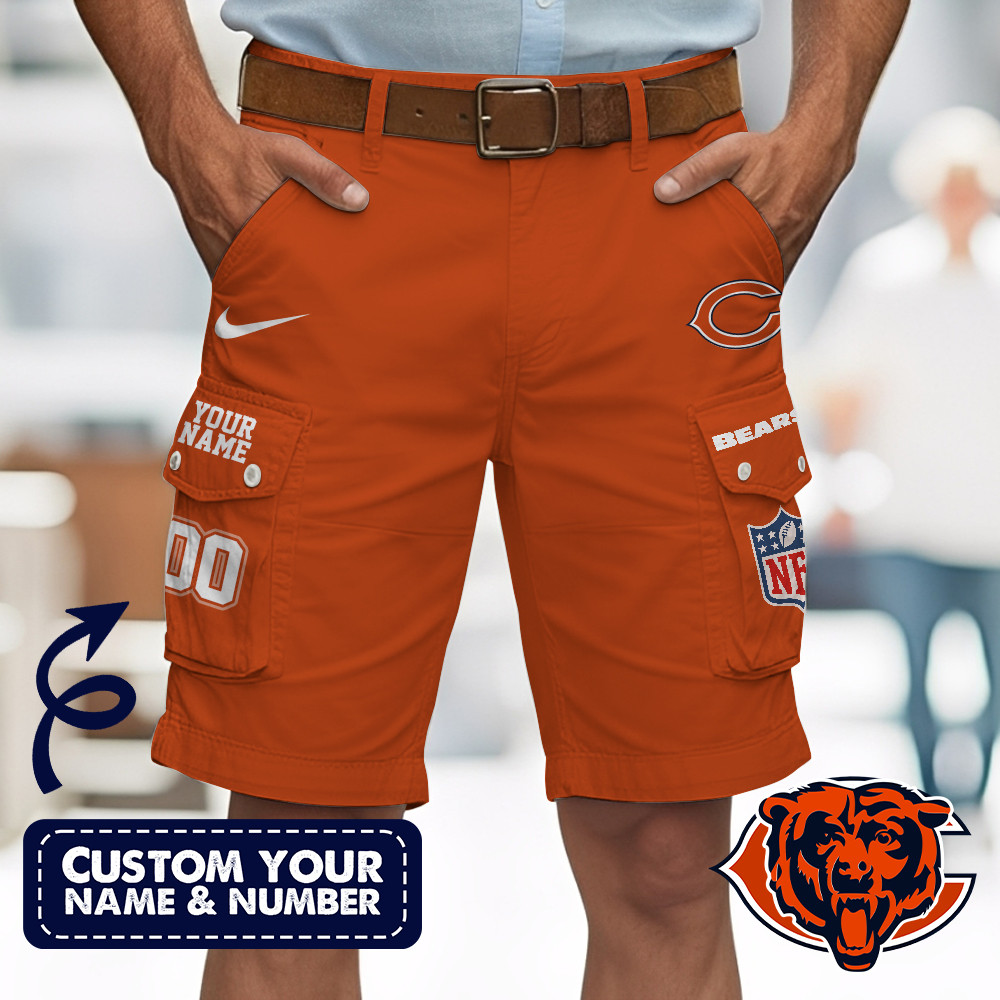 Chicago Bears | Premium NFL Custom Short With Square Pocket - Image 4