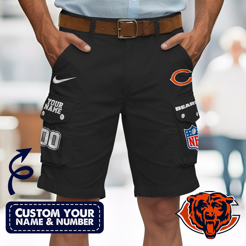 Chicago Bears | Premium NFL Custom Short With Square Pocket - Image 2
