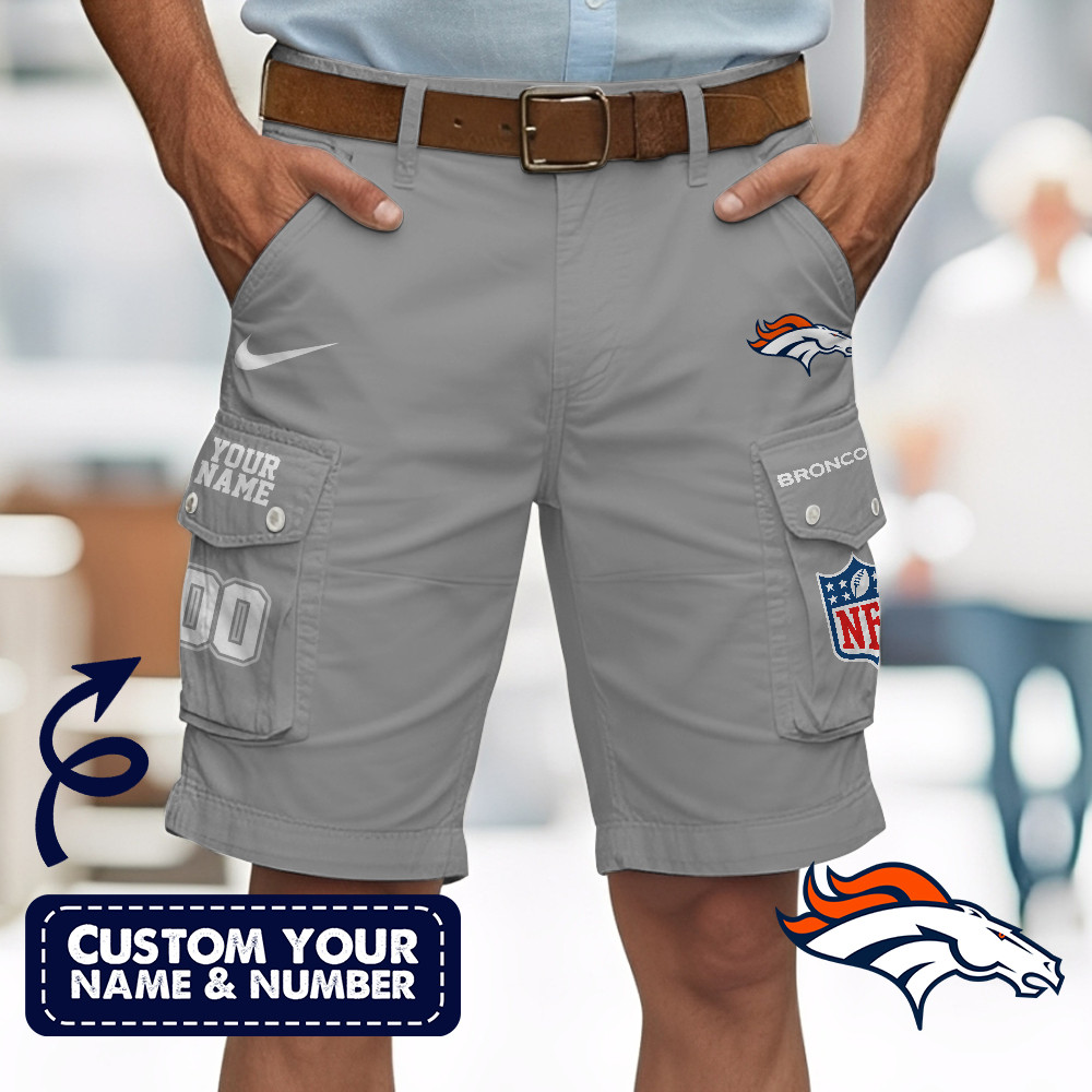 Denver Broncos | Premium NFL Custom Short With Square Pocket - Image 3