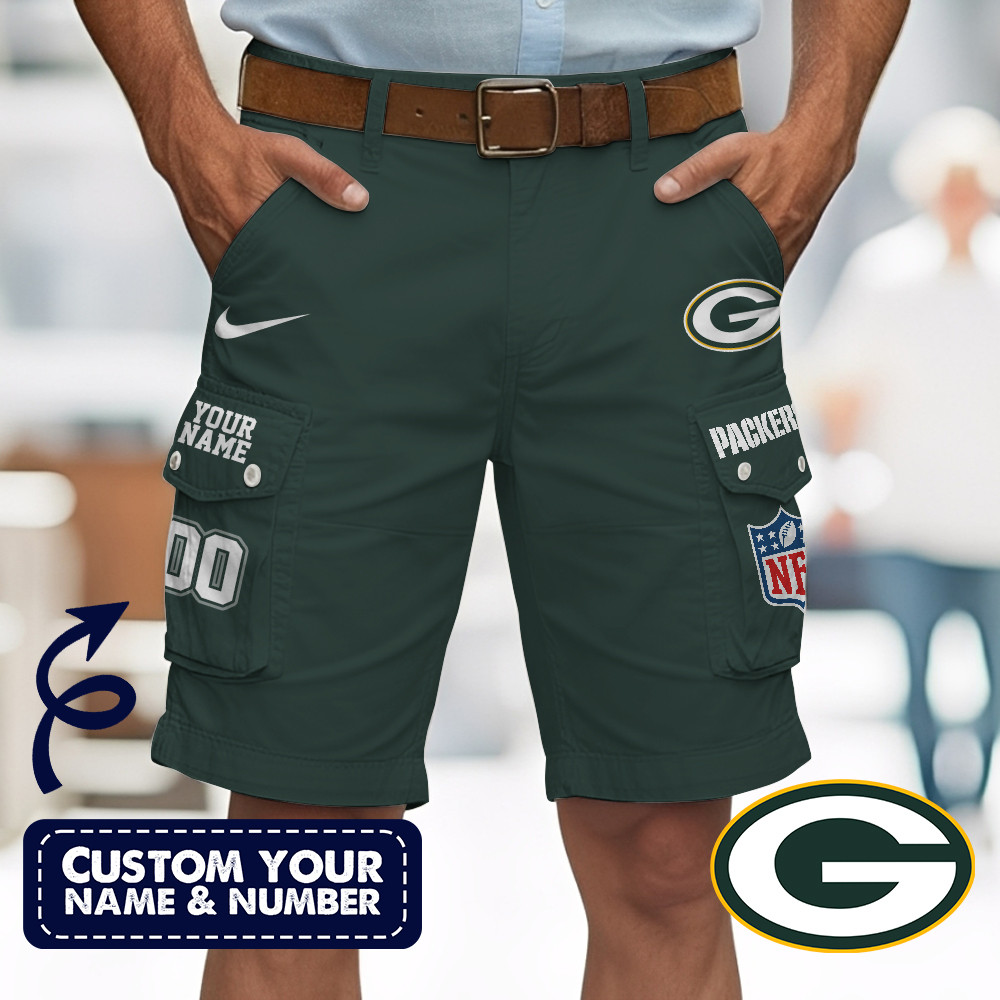 Green Bay Packers | Premium NFL Custom Short With Square Pocket - Image 4