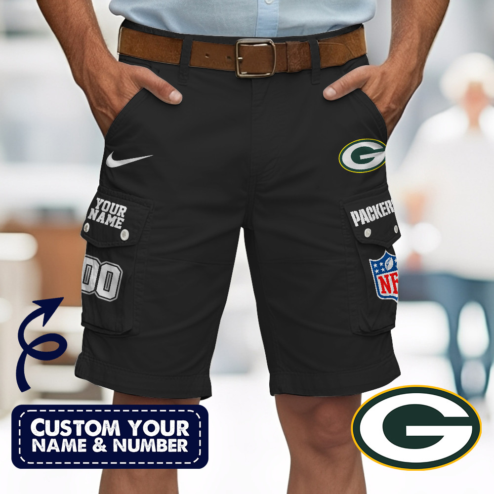 Green Bay Packers | Premium NFL Custom Short With Square Pocket - Image 2