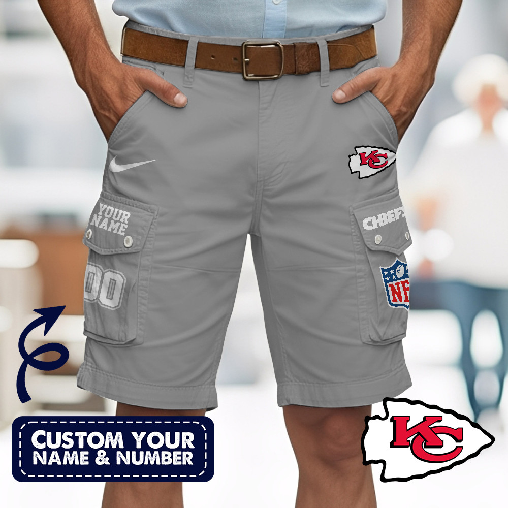 Kansas City Chiefs | Premium NFL Custom Short With Square Pocket - Image 3