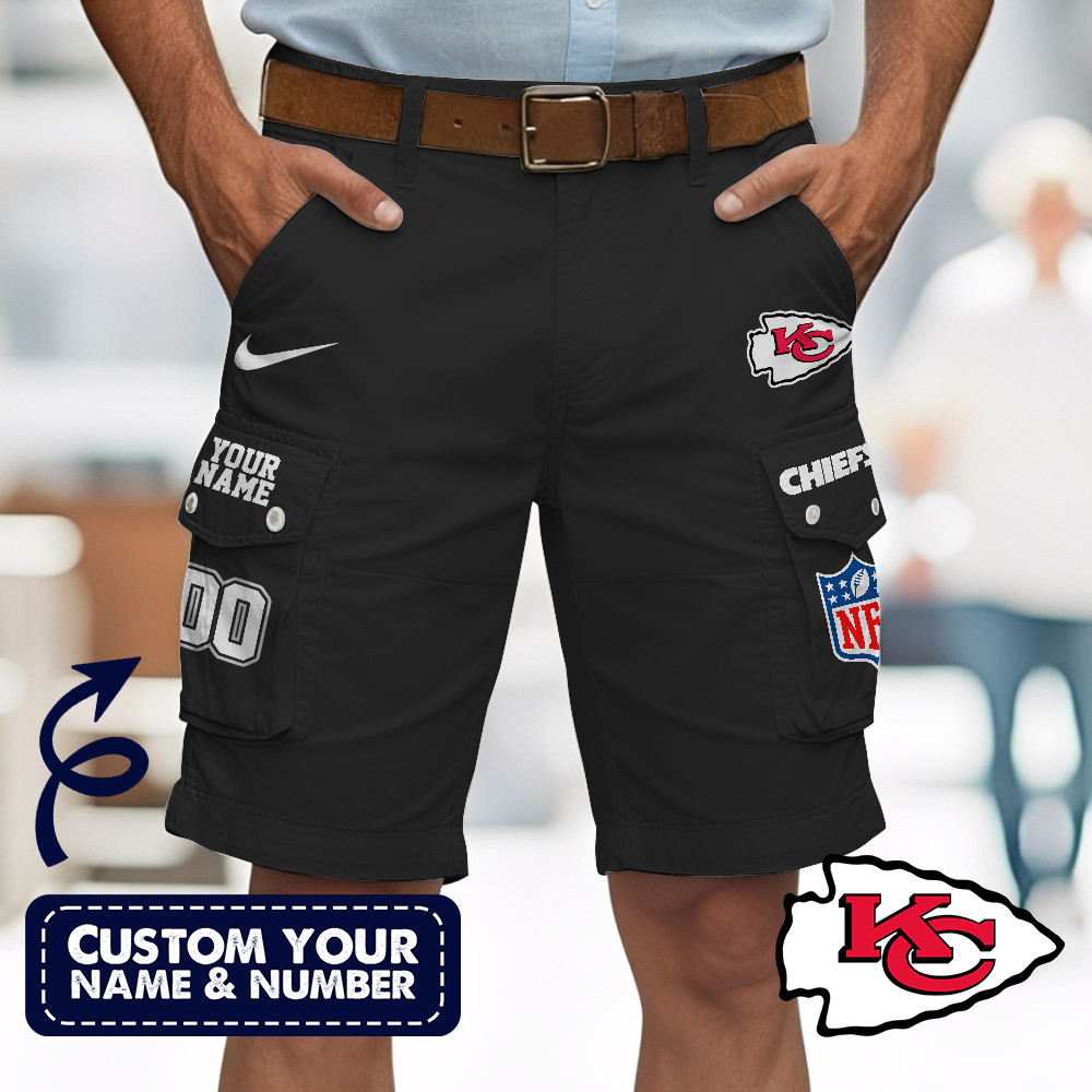 Kansas City Chiefs | Premium NFL Custom Short With Square Pocket - Image 2