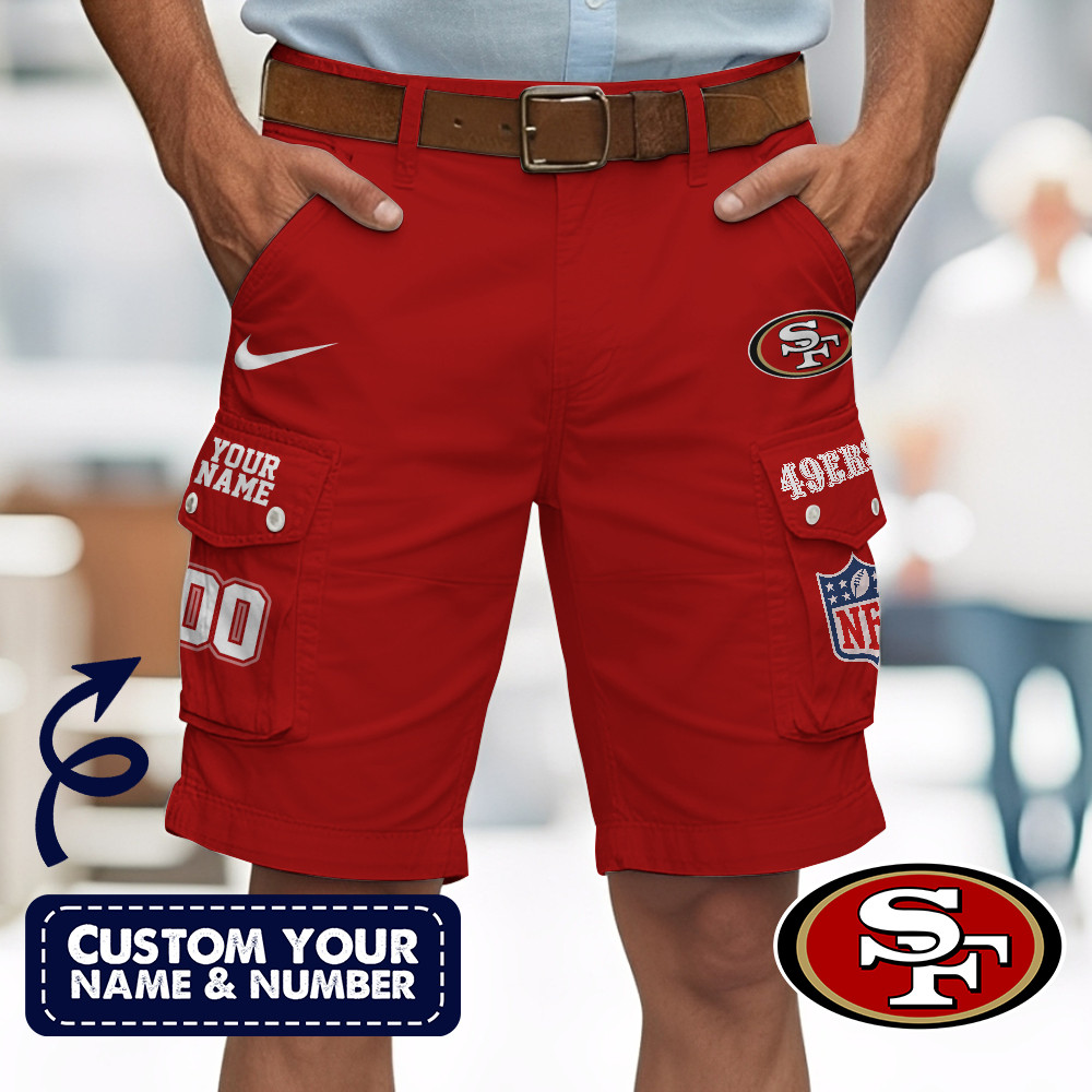 San Francisco 49ers | Premium NFL Custom Short With Square Pocket - Image 4