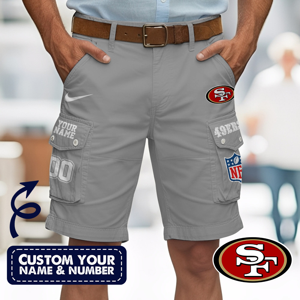 San Francisco 49ers | Premium NFL Custom Short With Square Pocket - Image 3