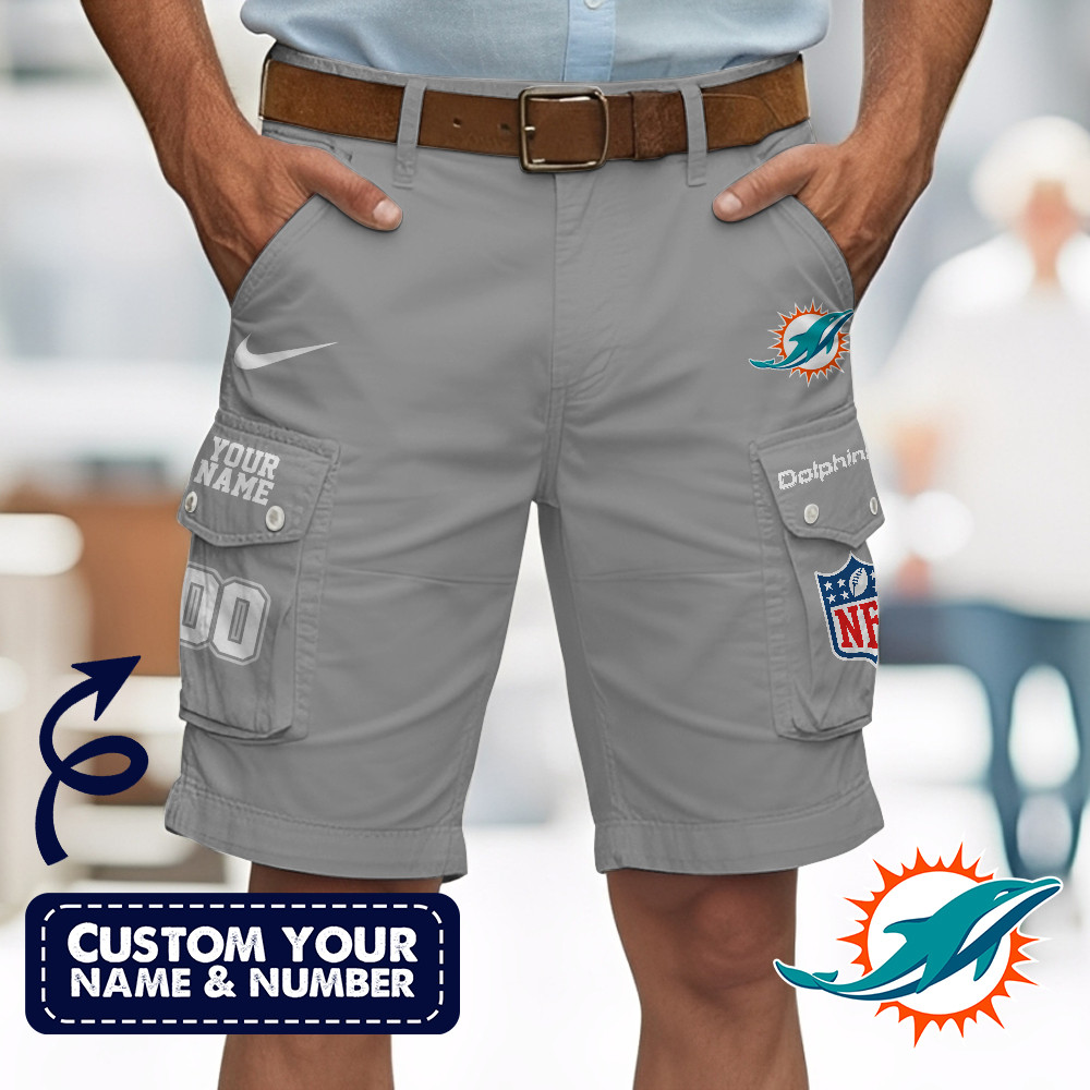 Miami Dolphins | Premium NFL Custom Short With Square Pocket - Image 3