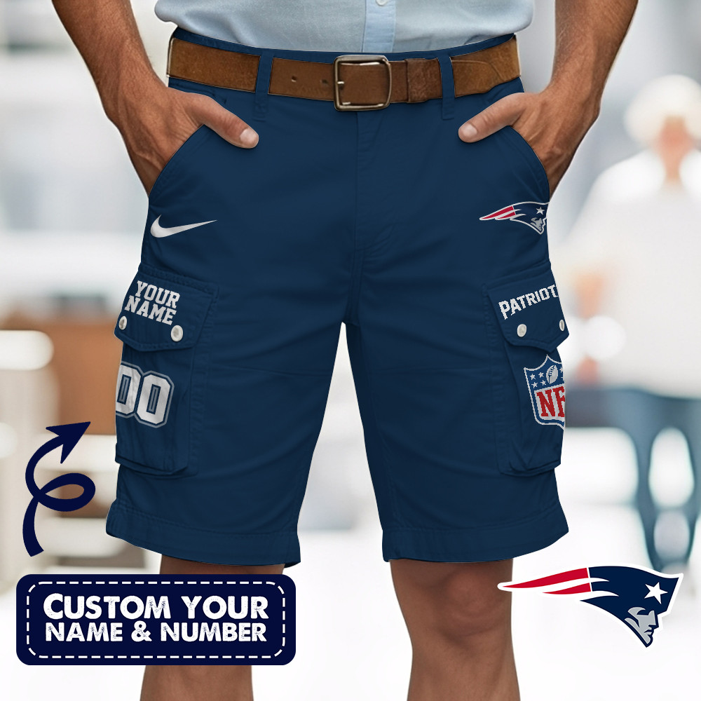 New England Patriots | Premium NFL Custom Short With Square Pocket - Image 4
