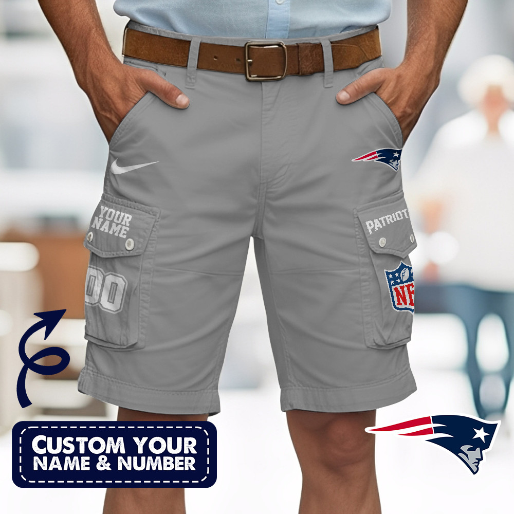 New England Patriots | Premium NFL Custom Short With Square Pocket - Image 3