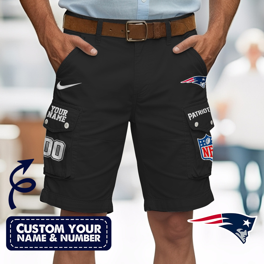 New England Patriots | Premium NFL Custom Short With Square Pocket - Image 2