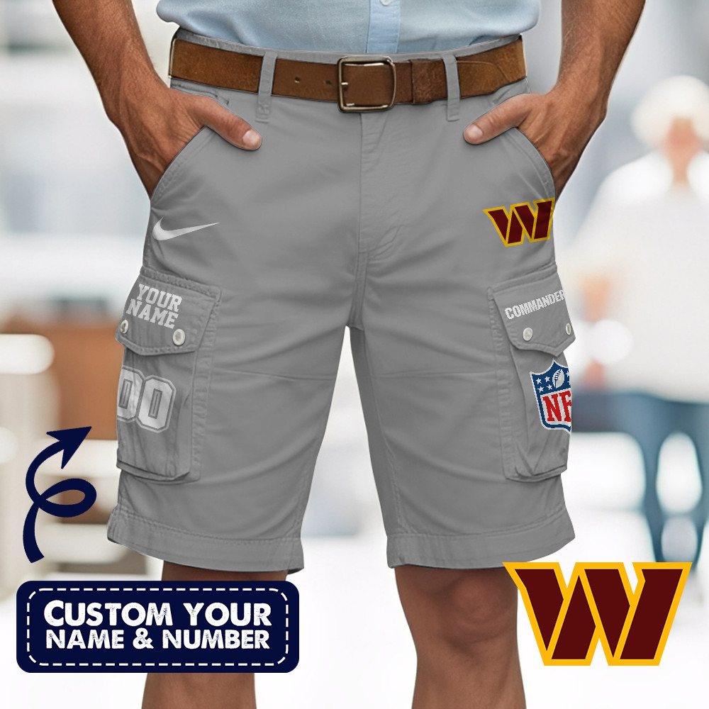 Washington Commanders | Premium NFL Custom Short With Square Pocket - Image 3