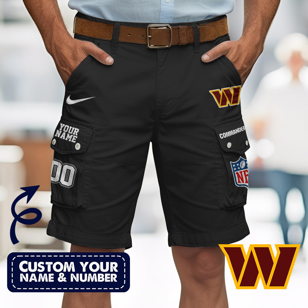Washington Commanders | Premium NFL Custom Short With Square Pocket - Image 2