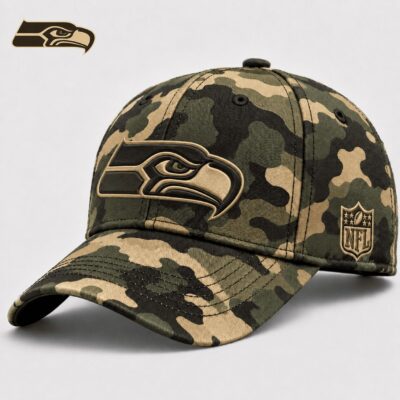 Seattle Seahawks | Premium NFL Army Camo Game Day Cap