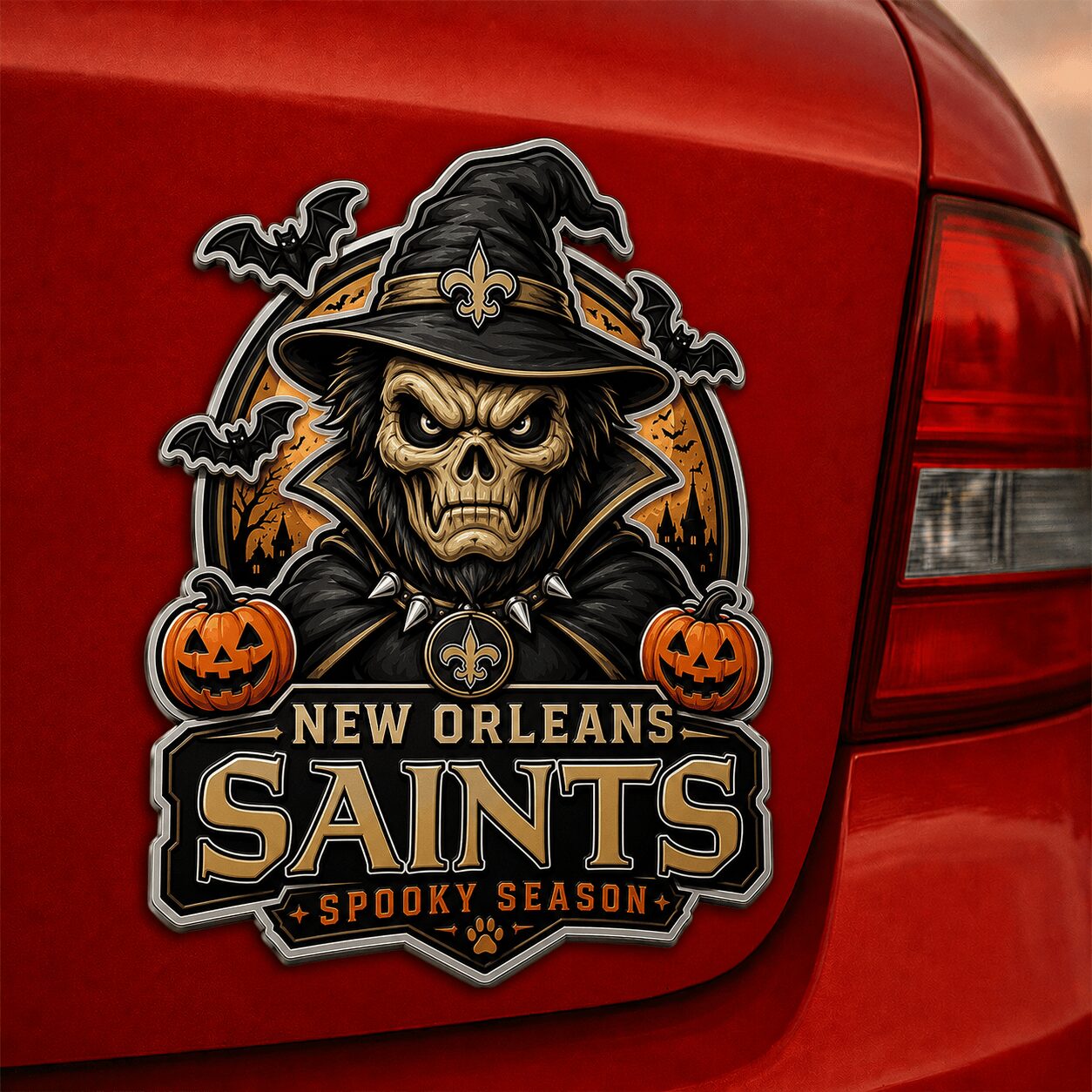 New Orleans Saints | Premium NFL Halloween Edition Car Namge Badge - Image 4
