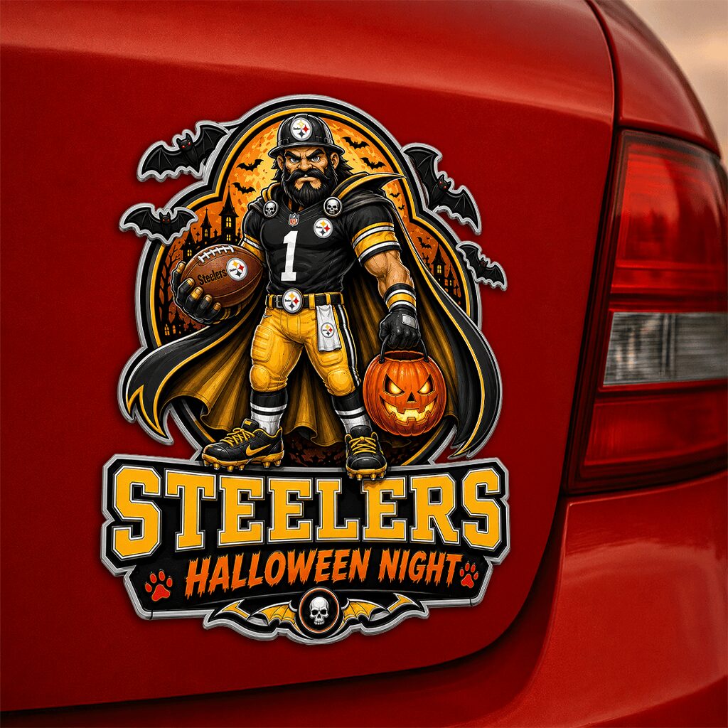 Pittsburgh Steelers | Premium NFL Halloween Edition Car Namge Badge - Image 4