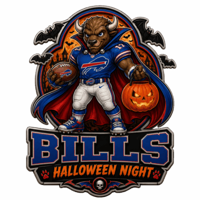 Buffalo Bills | Premium NFL Halloween Edition Car Namge Badge