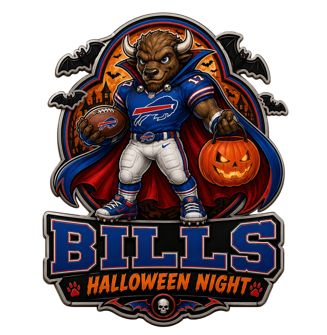 Buffalo Bills | Premium NFL Halloween Edition Car Namge Badge - Image 4