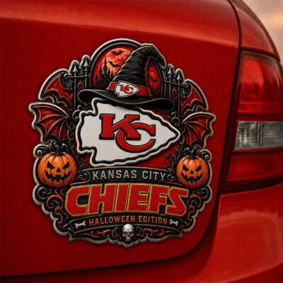 Kansas City Chiefs | Premium NFL Halloween Edition Car Namge Badge