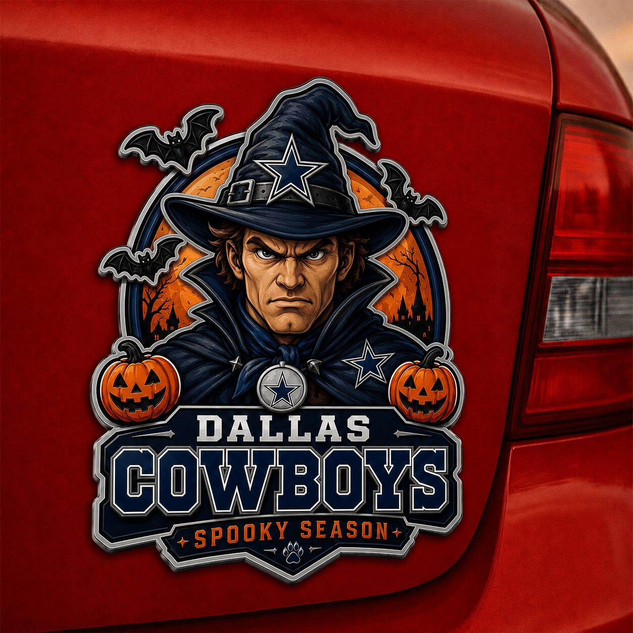 Dallas Cowboys | Premium NFL Halloween Edition Car Namge Badge - Image 4