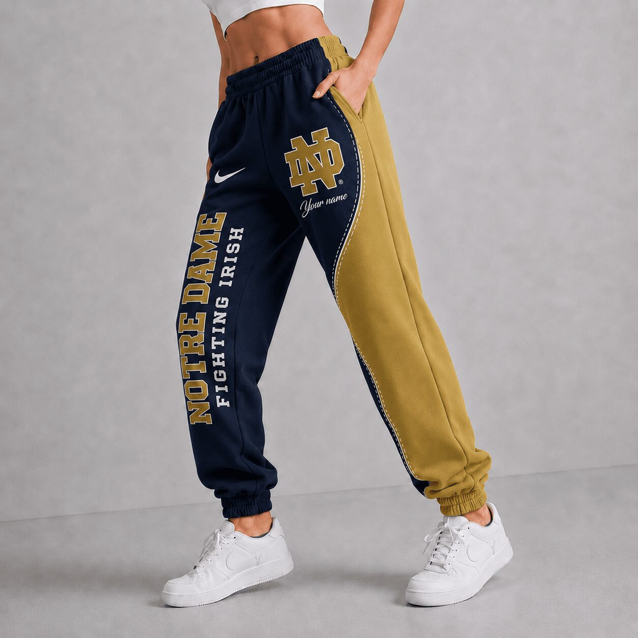 Notre Dame Fighting Irish | Premium NCAA Team Pride Jogger Pants - Image 2