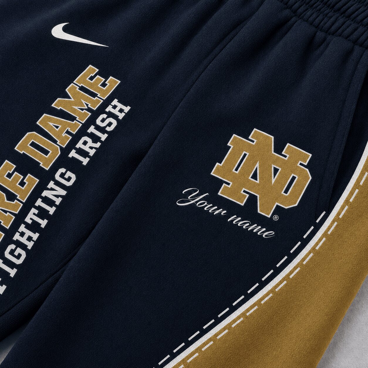 Notre Dame Fighting Irish | Premium NCAA Team Pride Jogger Pants - Image 3