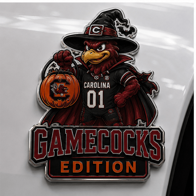 South Carolina Gamecocks | Premium NCAA Halloween Edition Car Namge Badge - Image 3