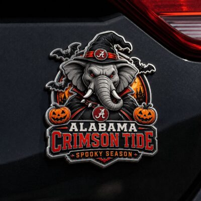 Alabama Crimson Tide | Premium NCAA Halloween Edition Car Namge Badge