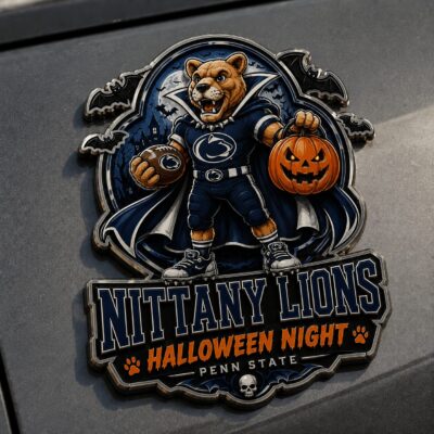Penn State Nittany Lions | Premium NCAA Halloween Edition Car Namge Badge