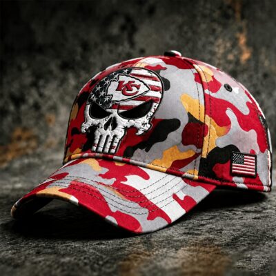 Kansas City Chiefs | Premium NFL Skull Camo Classic Cap