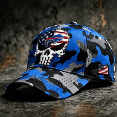 Buffalo Bills | Premium NFL Skull Camo Classic Cap