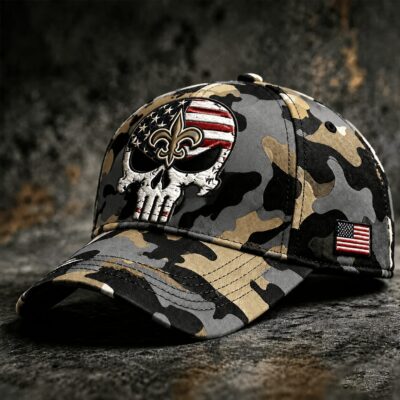 New Orleans Saints | Premium NFL Skull Camo Classic Cap