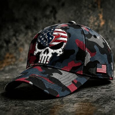 Houston Texans | Premium NFL Skull Camo Classic Cap