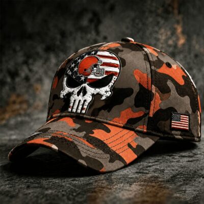 Cleveland Browns | Premium NFL Skull Camo Classic Cap