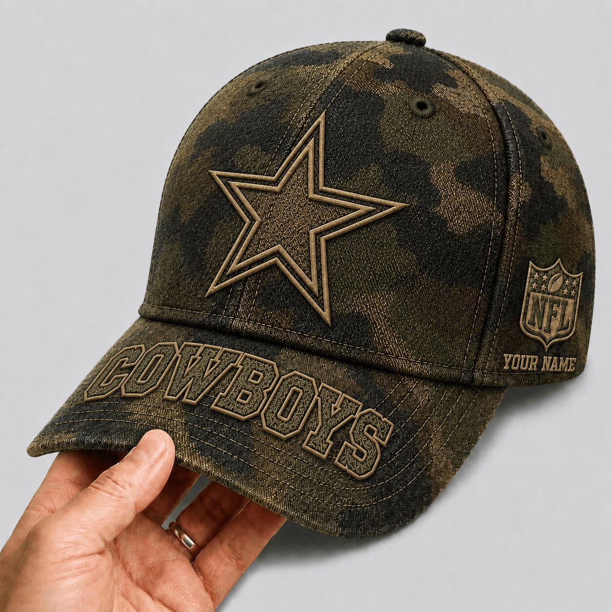 Dallas Cowboys | Premium NFL Military Camo Classic Cap - Image 2